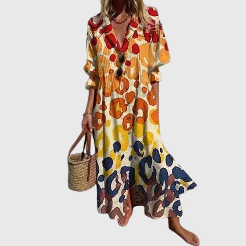 Zwaantje | Elegante Maxijurk in Boheemse Stijl