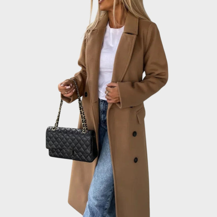 Ginette | Revers- en Knopenmantel