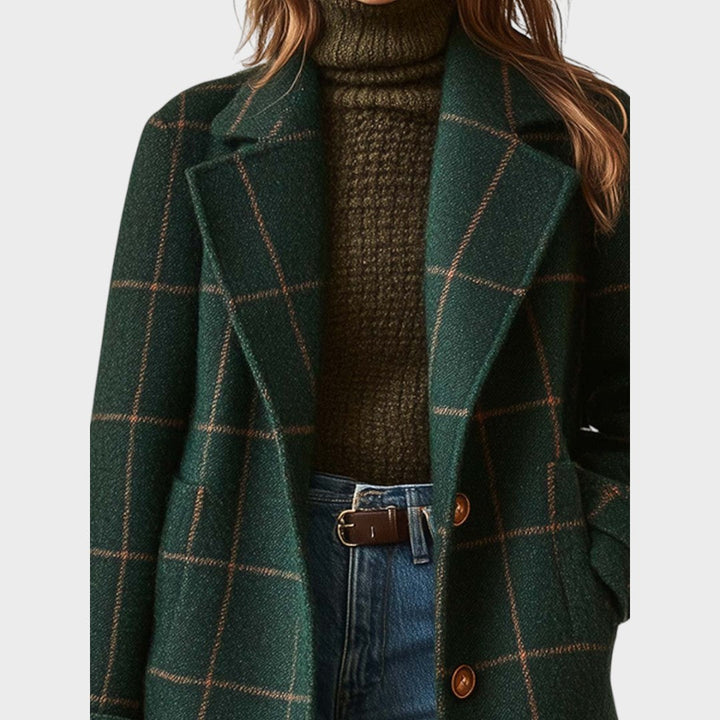 Lisandrine | Geruit Mantel
