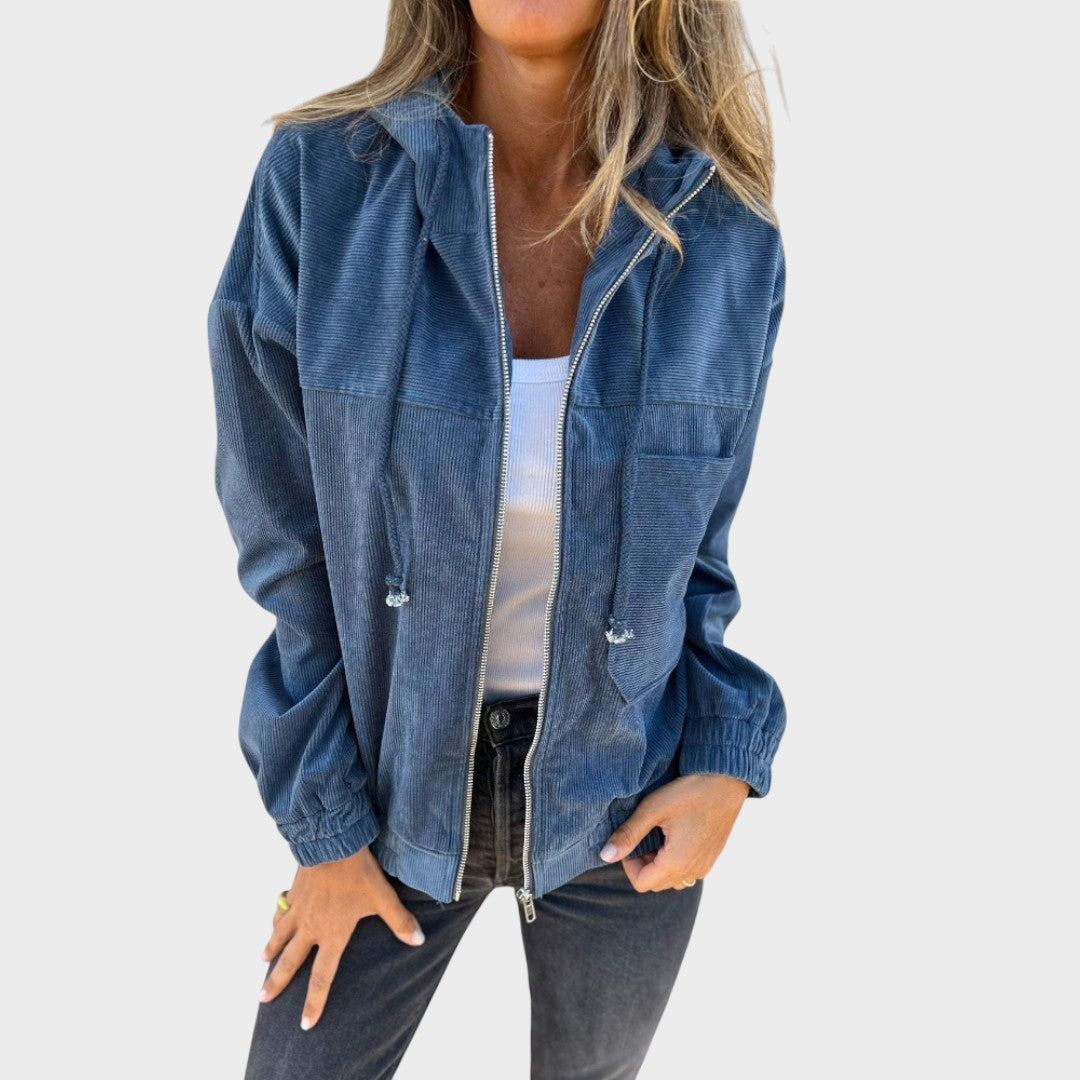 Éloïse | Corduroy jas met capuchon