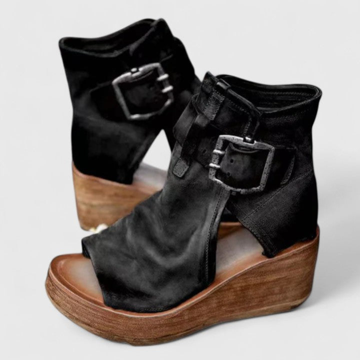 Karin | Klassieke sandalen met sleehak