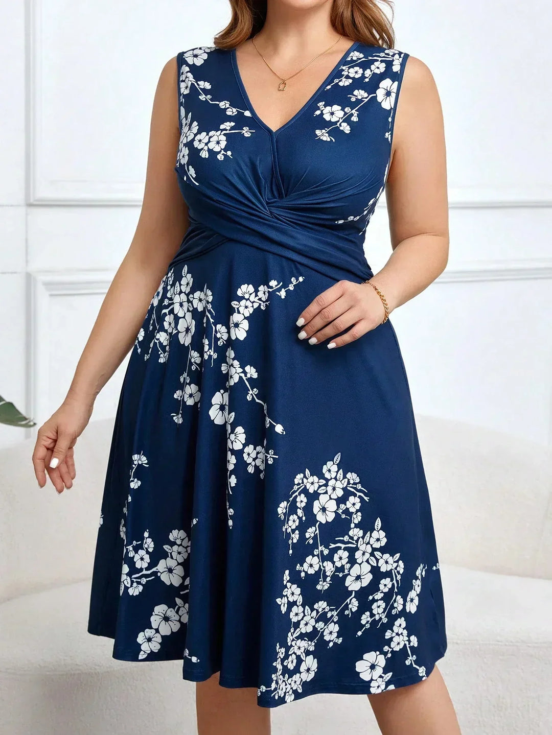 Danica - Bloemenjurk met Wikkelstijl