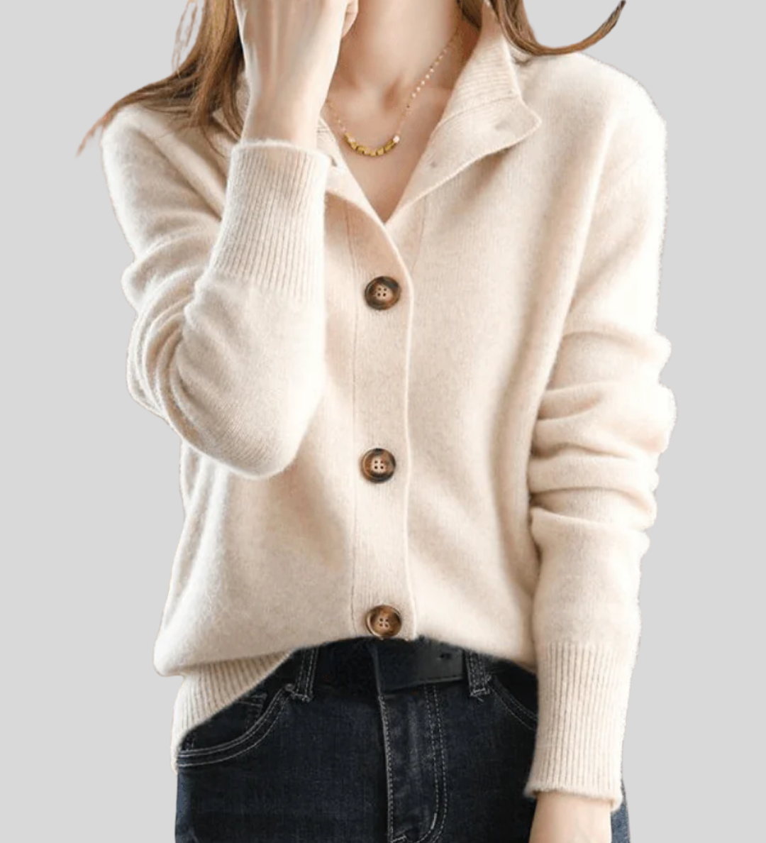 Stéphanie | Retro Stijl Kasjmier Cardigan