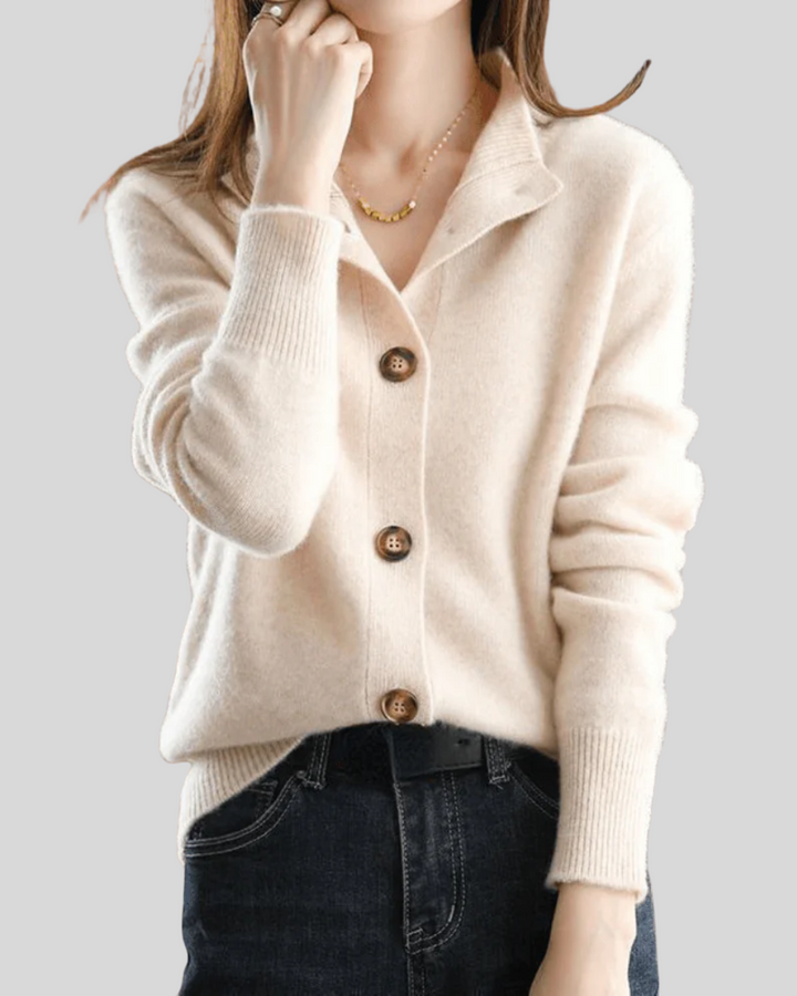 Claire | Retro Stijl Kasjmier Cardigan