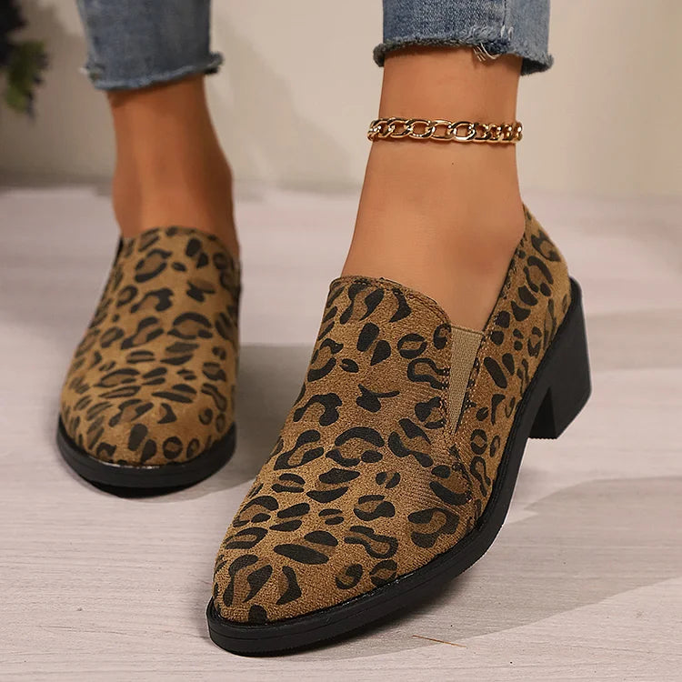 Angélique™ | Mocassins met luipaardprint