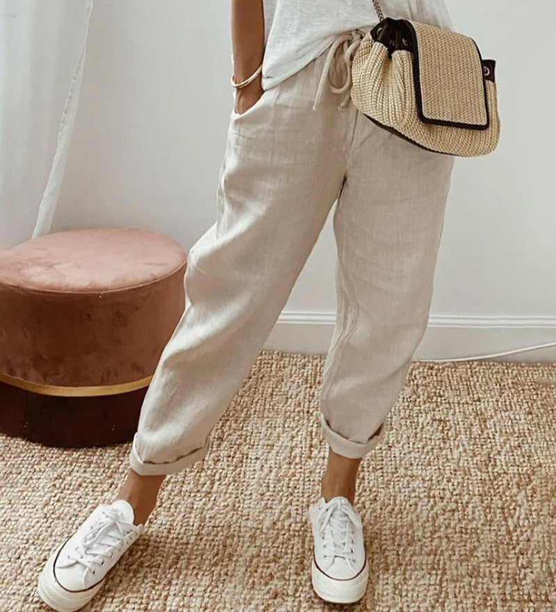 Elegante Comfortabele Vloeiende Broek