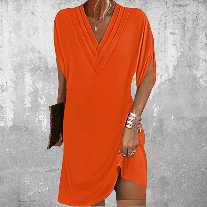 Minetta - Elegante Jurk Met Bedekte Buik