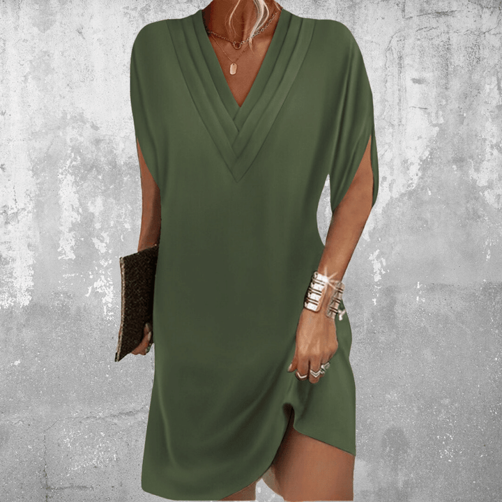 Minetta - Elegante Jurk Met Bedekte Buik