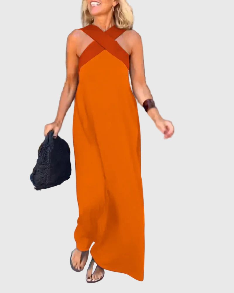 Elena | Maxi Jurk Vloeiend en Elegant