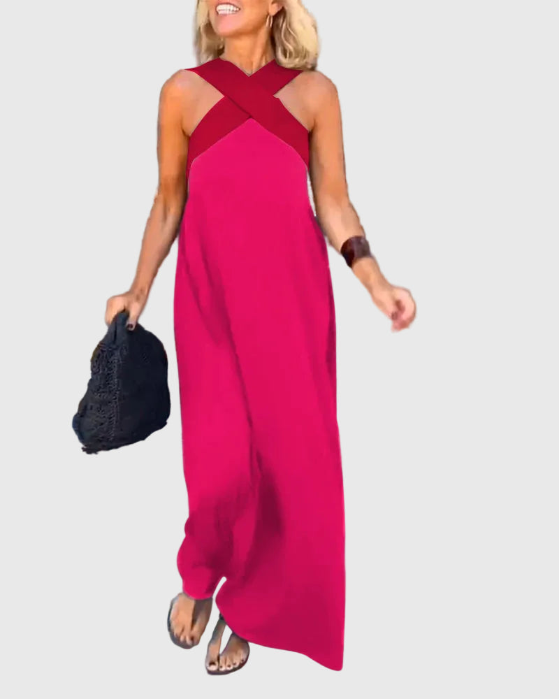 Elena | Maxi Jurk Vloeiend en Elegant