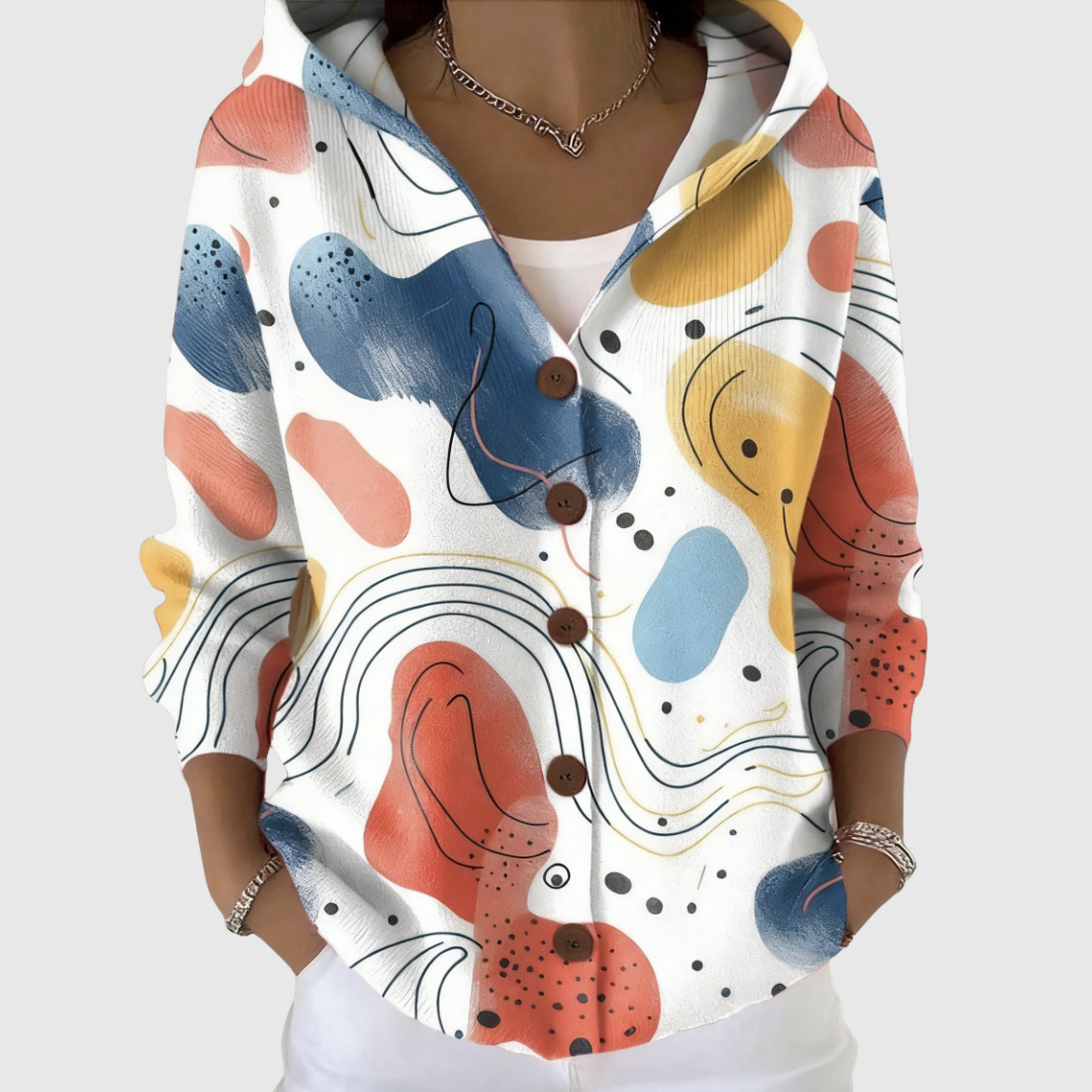 Ineke | Comfortabel gebreid hoodievest