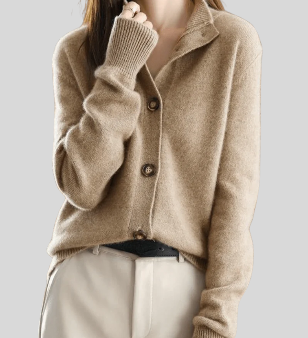Stéphanie | Retro Stijl Kasjmier Cardigan