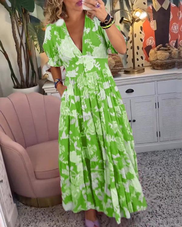 Floriana - Vibrerende Bloemenjurk