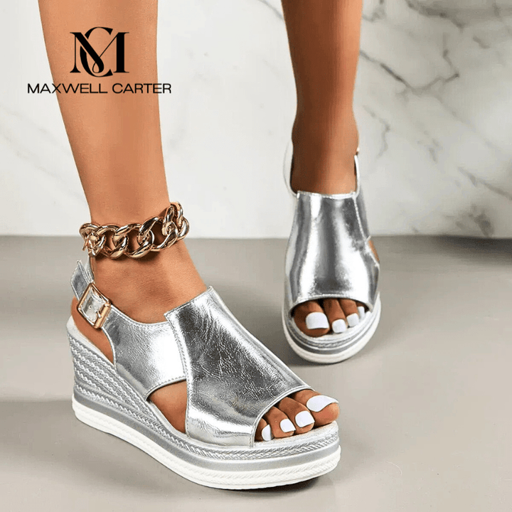 Baylie - Stijlvolle Metallic Sandalen
