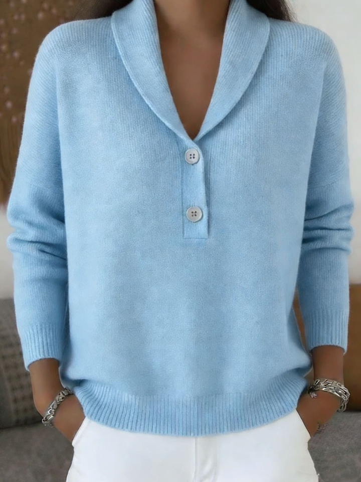 Zachte Schalkragen-Pullover