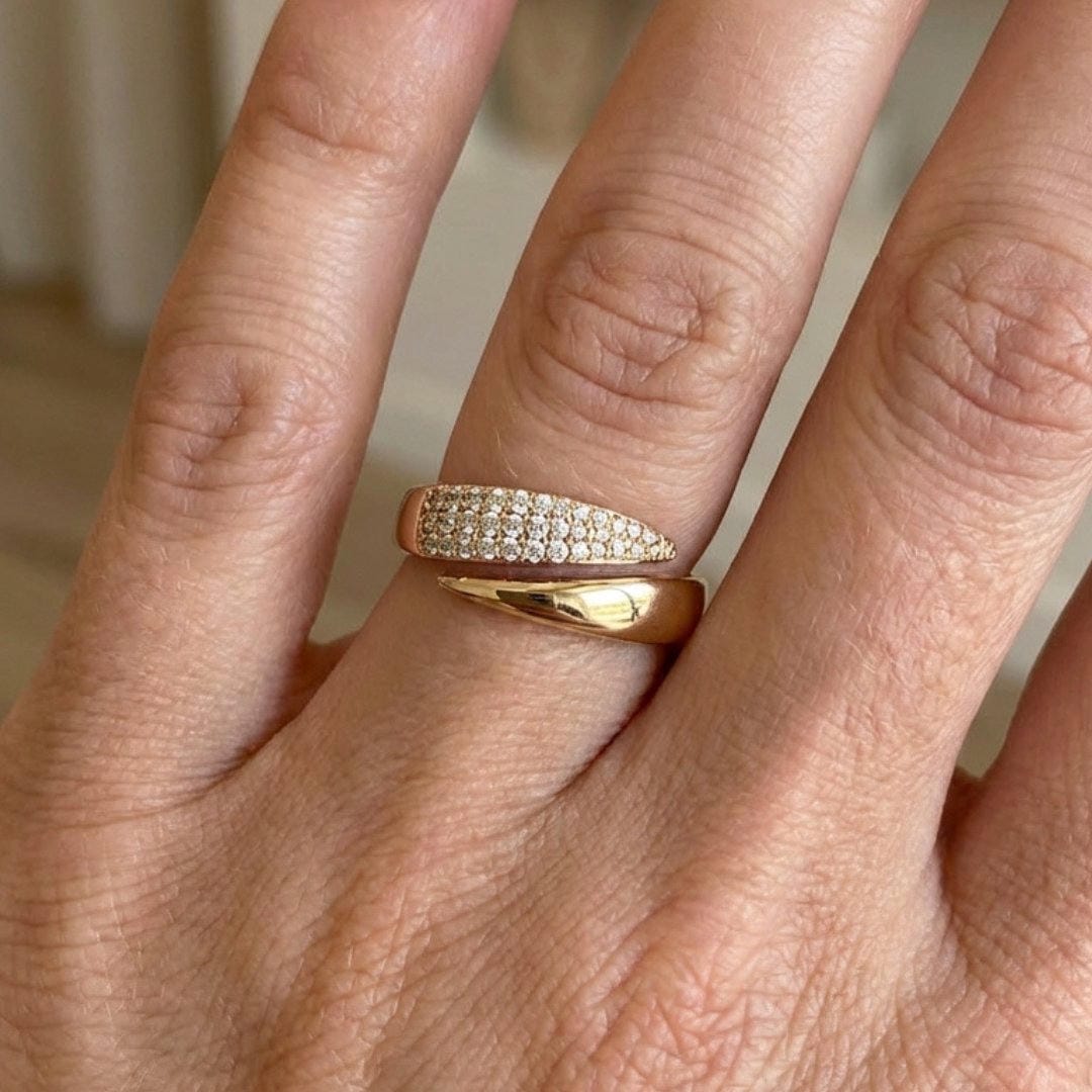 Strakke Crossover Wrap Ring