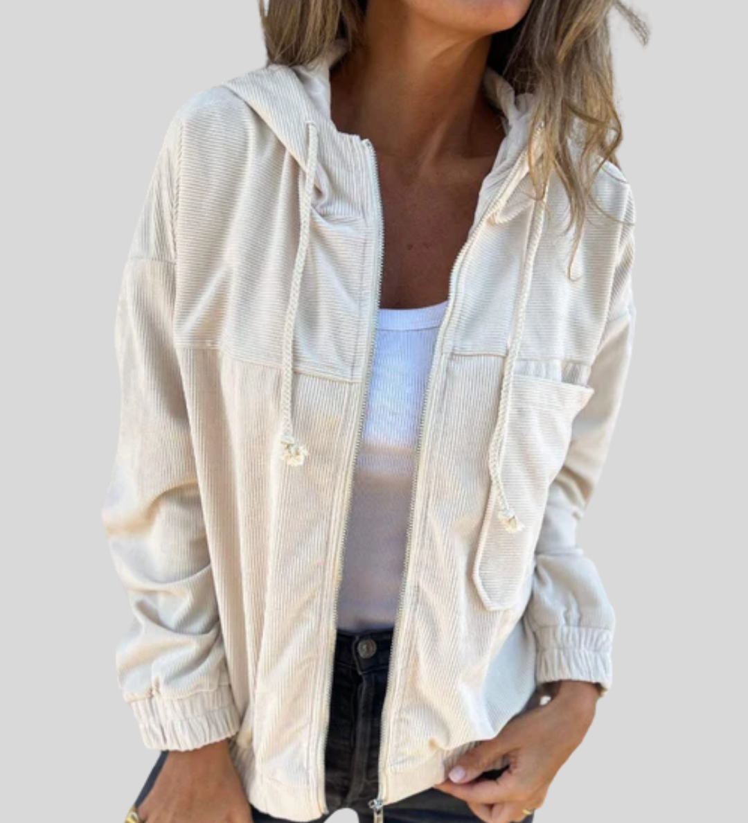 Mabel | Zacht gilet met rits