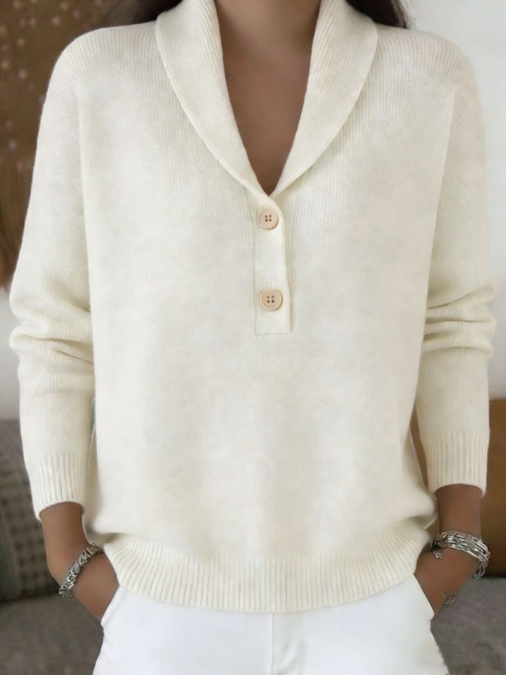 Zachte Schalkragen-Pullover