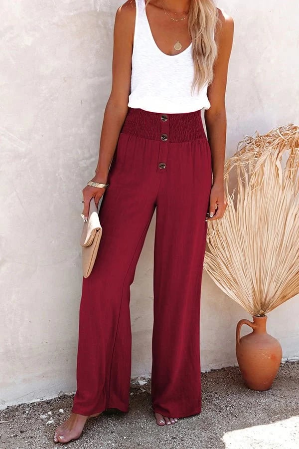 Riana - Hoge Taille Relaxed Broek