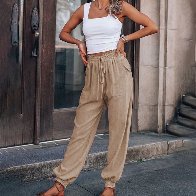 Kaeli – Elegante Joggingbroeken met Touw