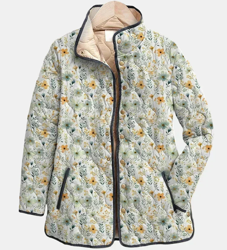Brigitte | Gequilt jasje met kleine bloemen