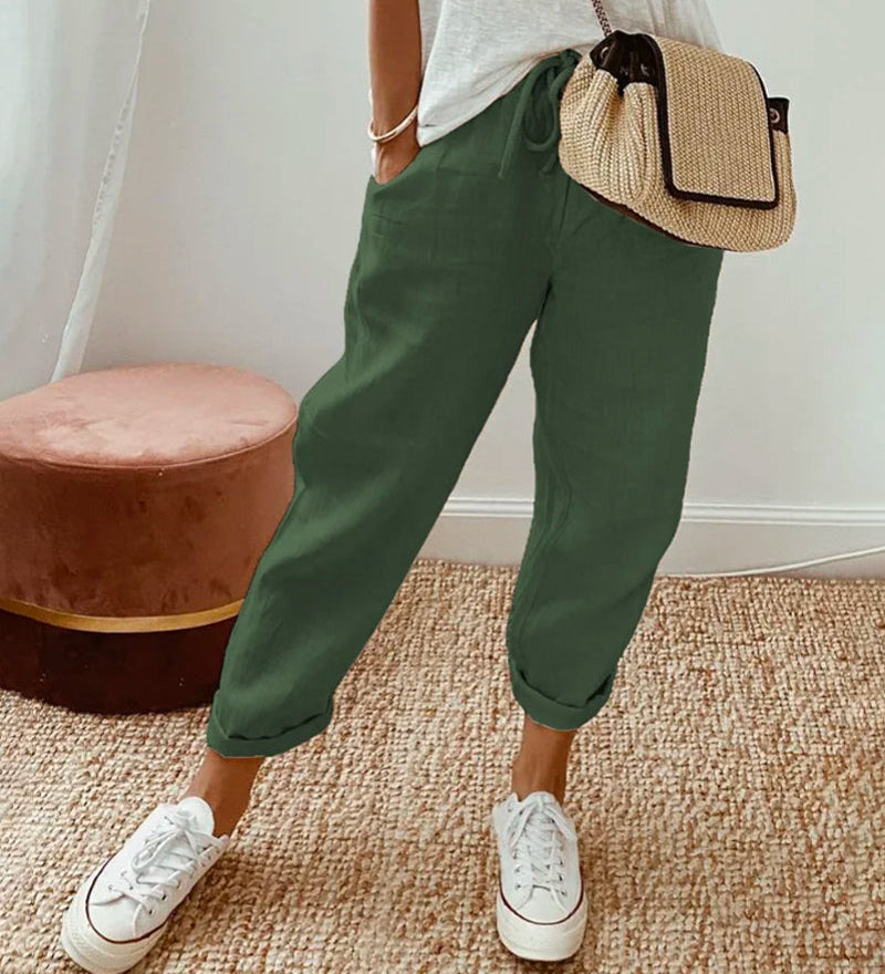 Elegante Comfortabele Vloeiende Broek