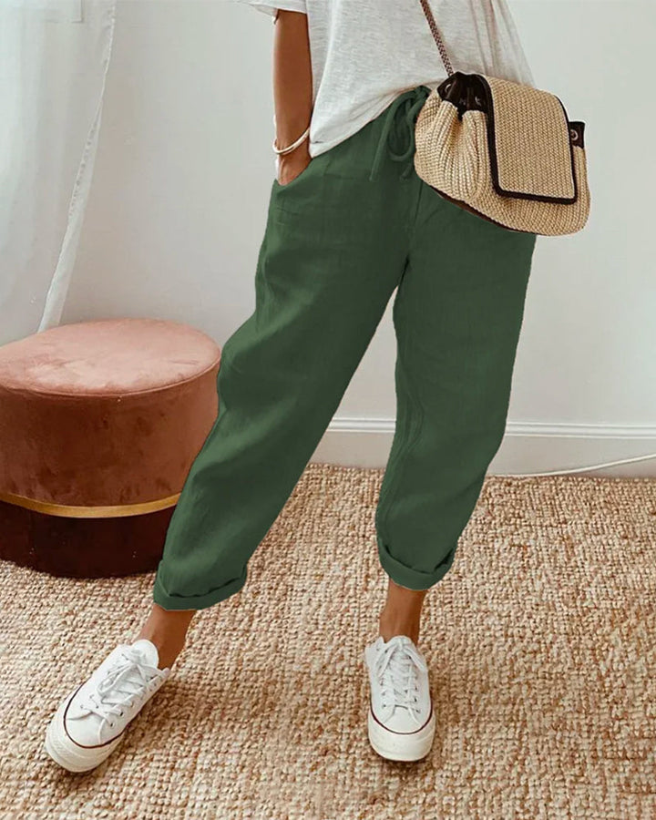 Elegante Comfortabele Vloeiende Broek