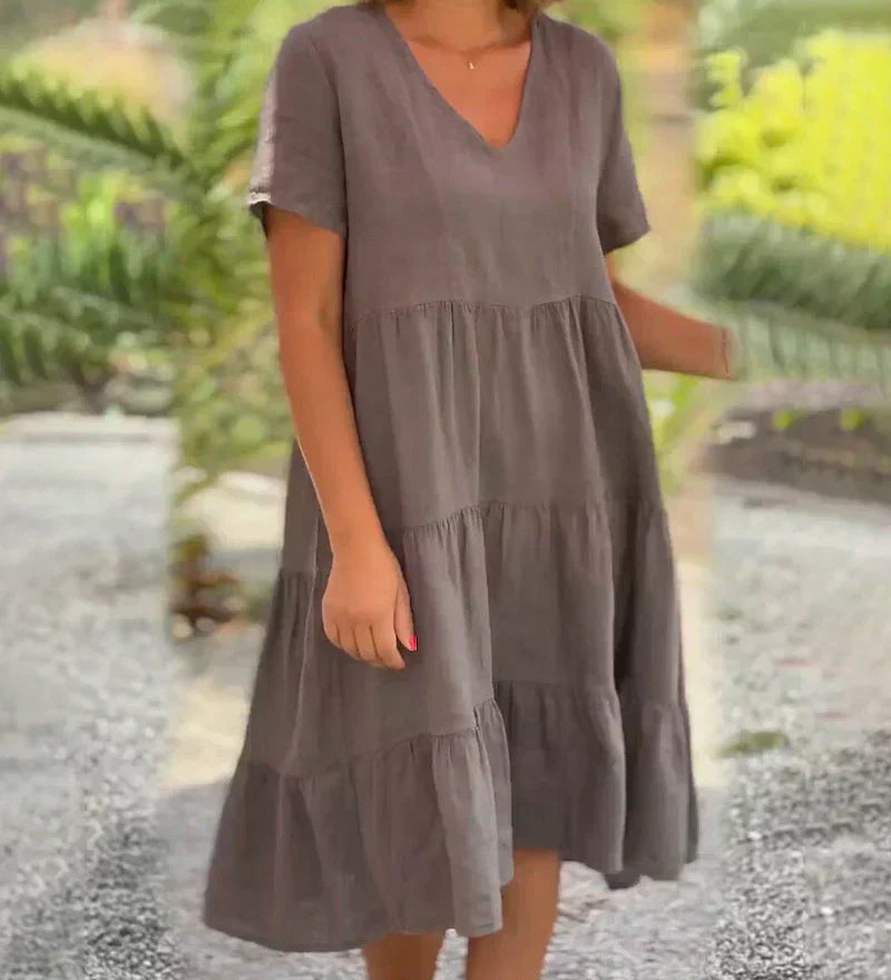 Bianca | Casual Zomerjurk met V-hals