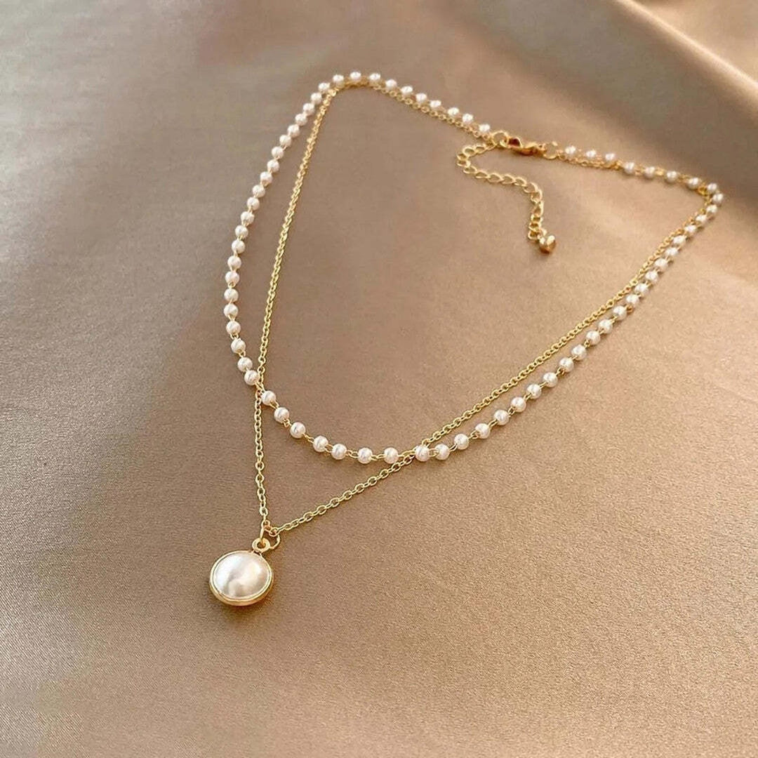 Glanzende Parelketting