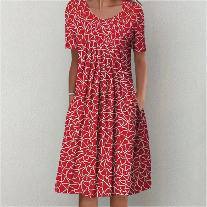 Hailey | Elegante en casual bloemenjurk met zakken