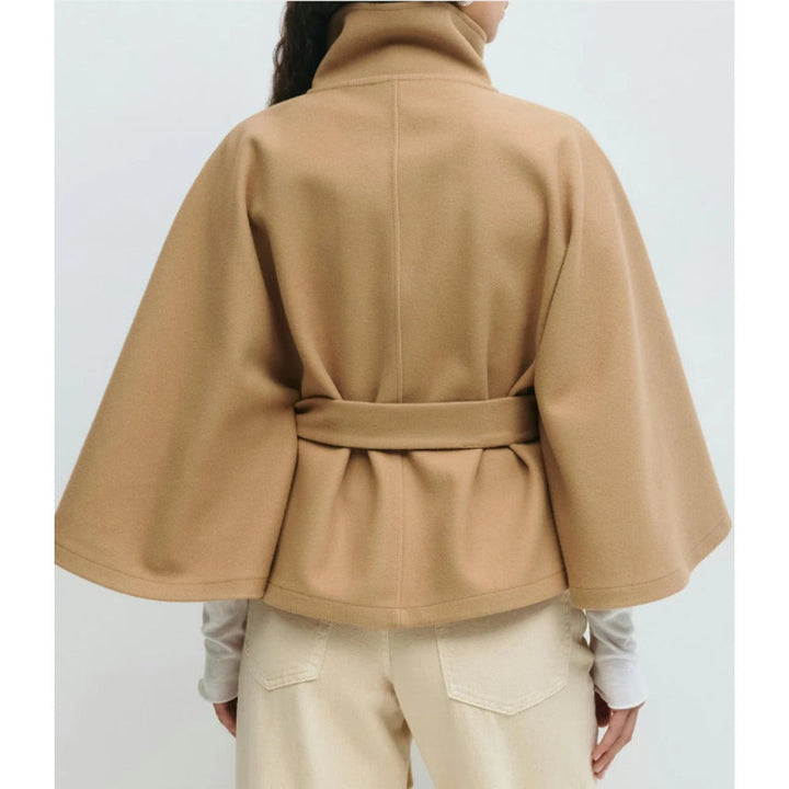 Estelle | Cape Mantel met Hoge Kraag