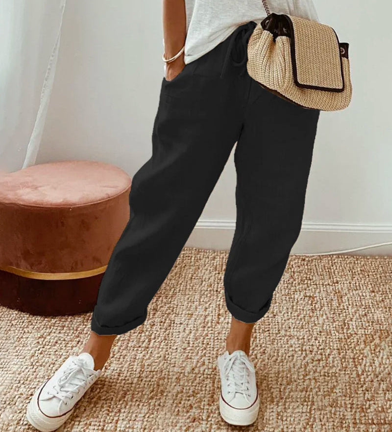 Elegante Comfortabele Vloeiende Broek