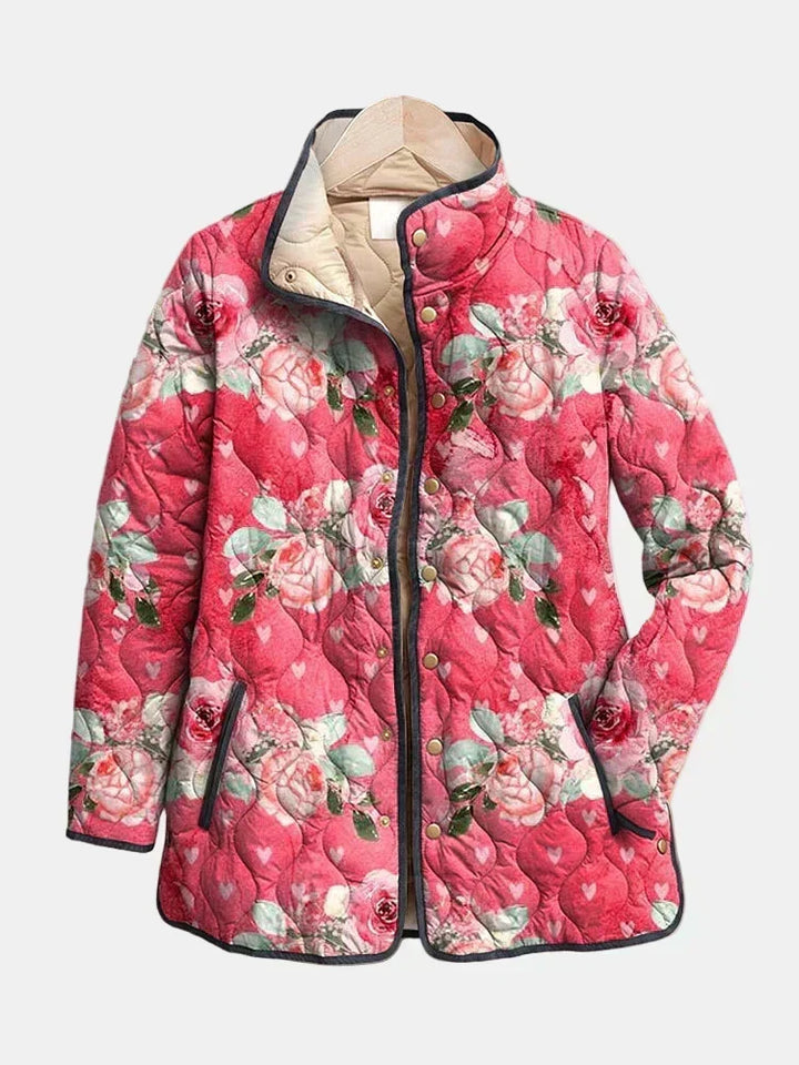 DELACROIX | Gequilt Jasje Framboos-roze Astrid