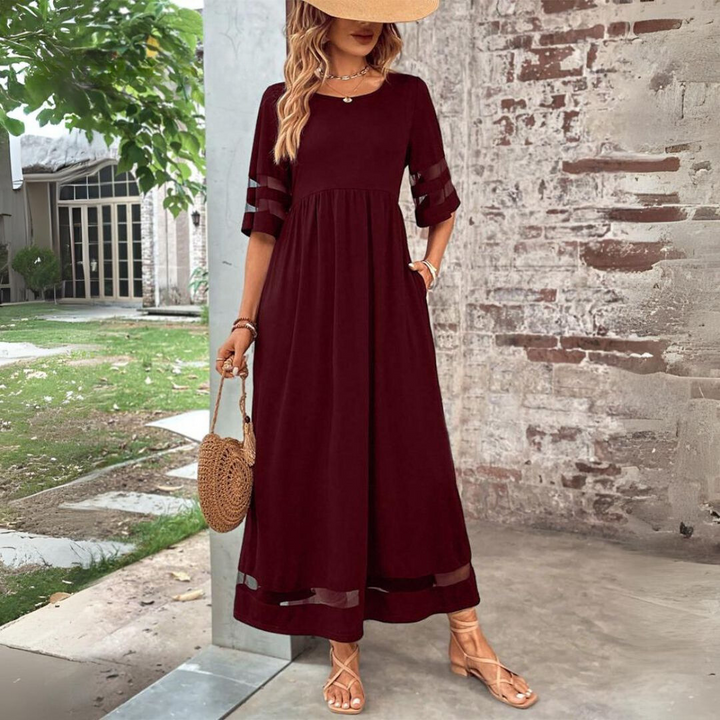 Aubrey™ | Flatteuze midi-jurk met gladmakend effect