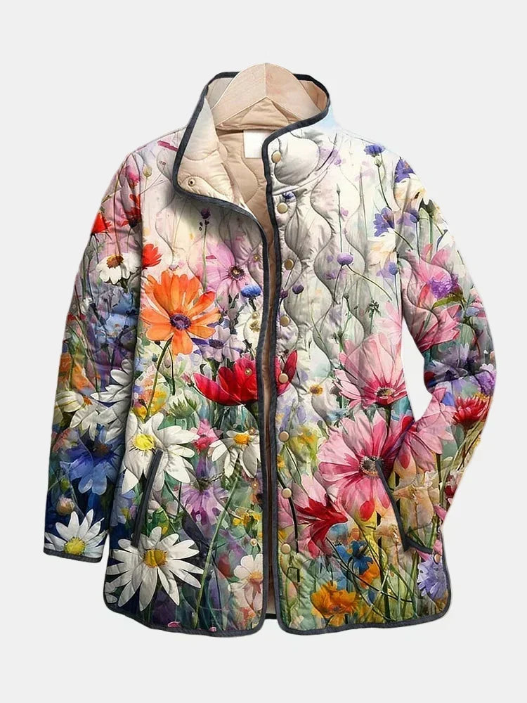 Lana| Gequilt Jas Vilde Bloemen Josefine
