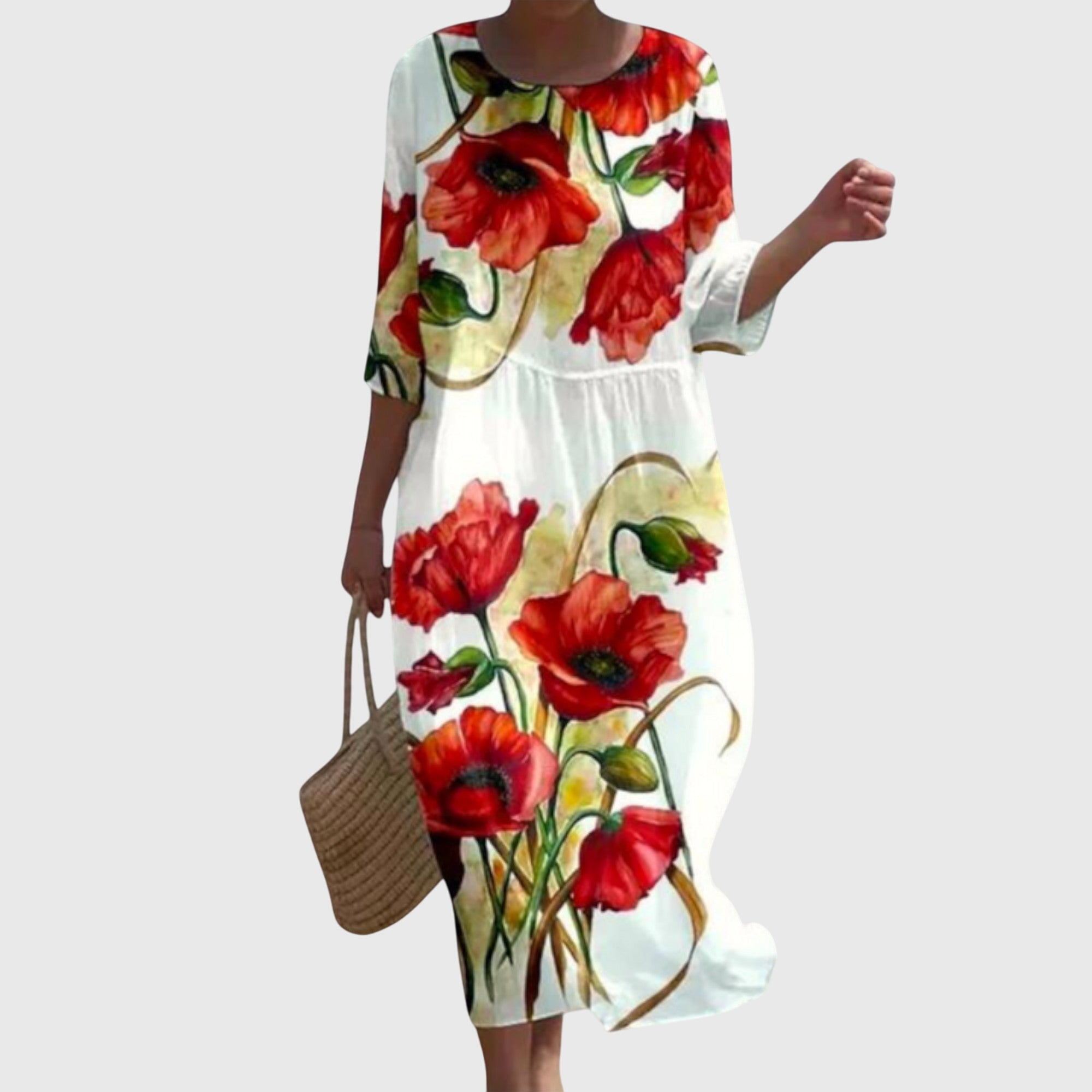 Hanneke™ | Elegante Maxi Bloemenjurk