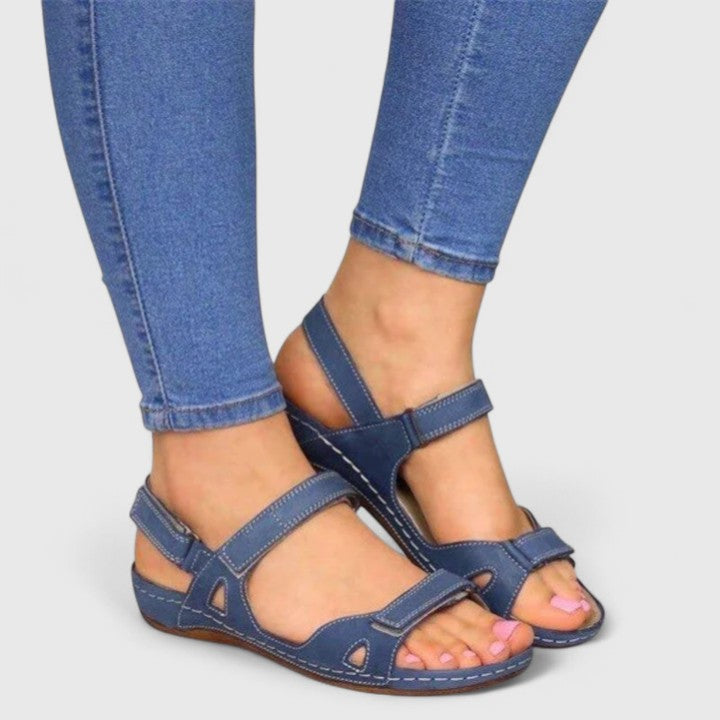 Avrie - Comfortabele Platte Sandalen
