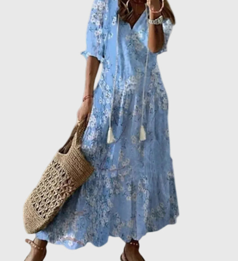 Amalia | Maxi Jurk Vintage Boheemse Zomer