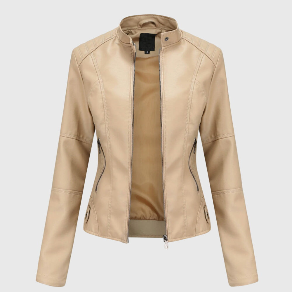 Georgina™ | Elegante Leren Jas voor Dames