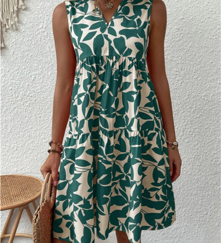 Thea | Soepelvallende midijurk