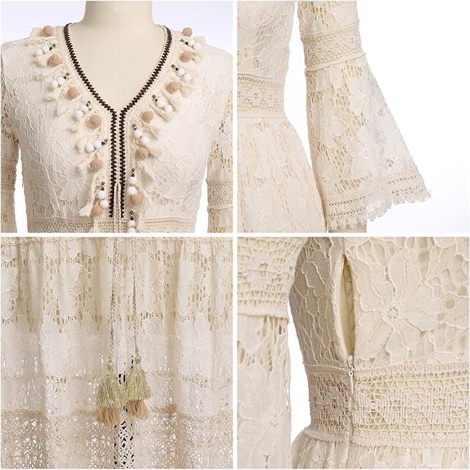 Amary - Boho Kant Jurk
