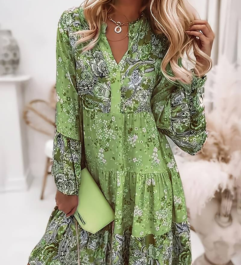 Eva | Bedrukte boho-jurk