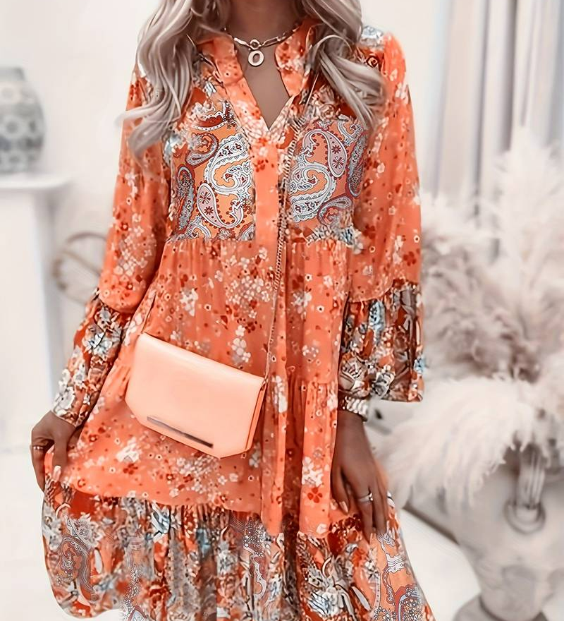 Eva | Bedrukte boho-jurk