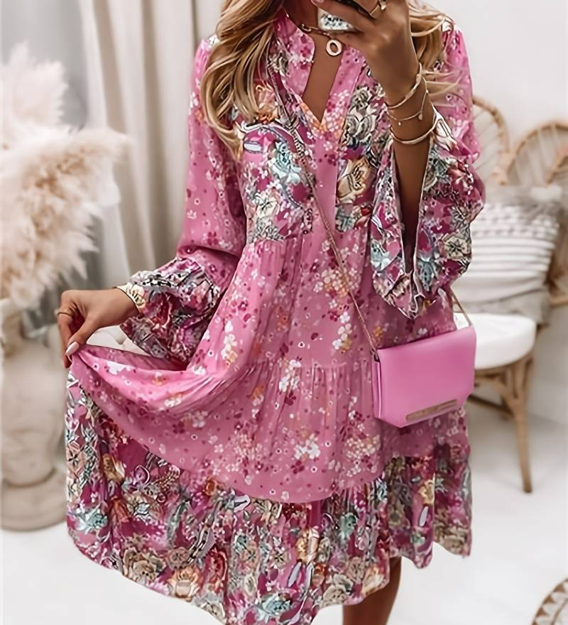 Eva | Bedrukte boho-jurk