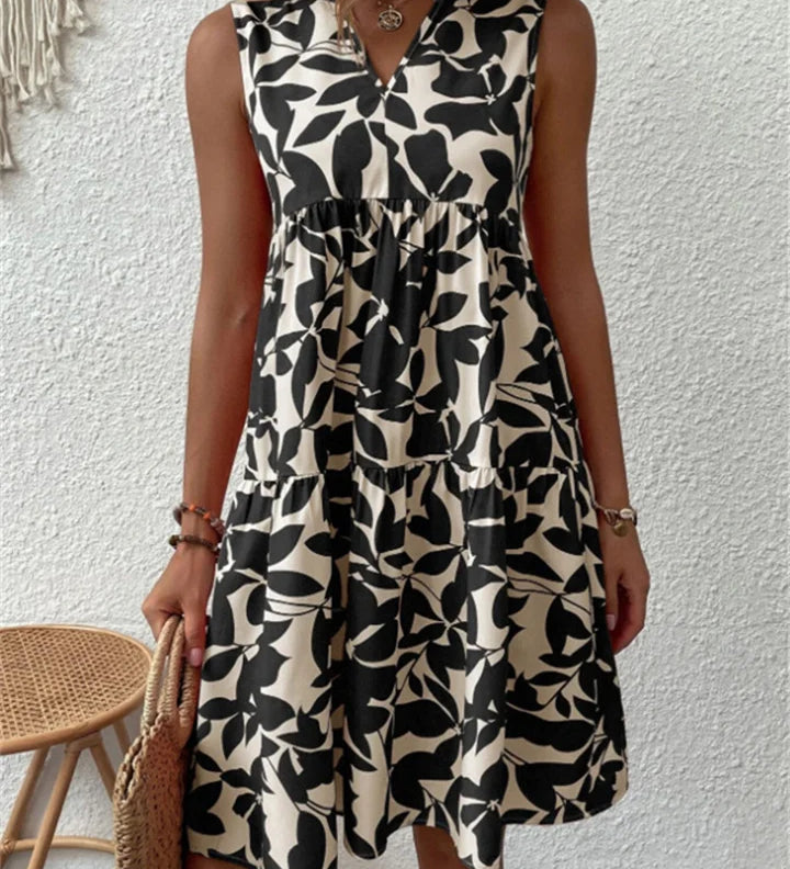 Thea | Soepelvallende midijurk