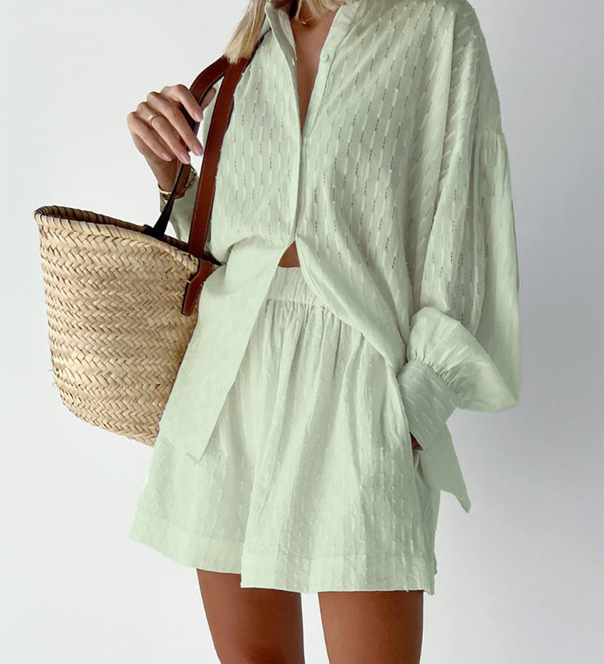 Elisabeth | Set van Blouse en Lichte Shorts