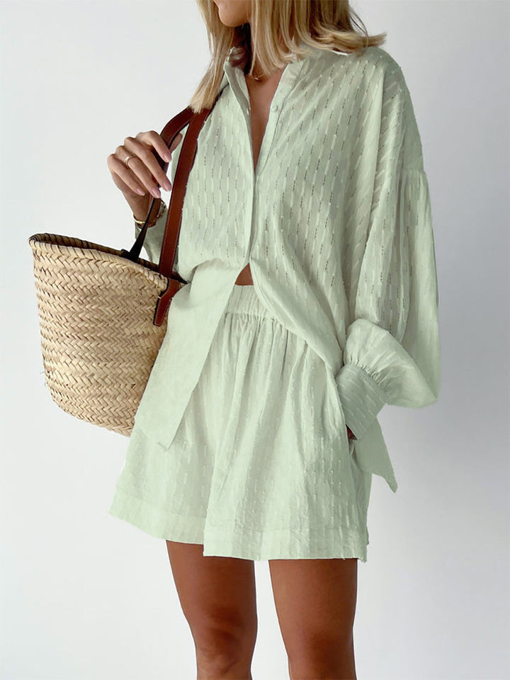 Elizabeth - Set van Blouse en Lichte Shorts