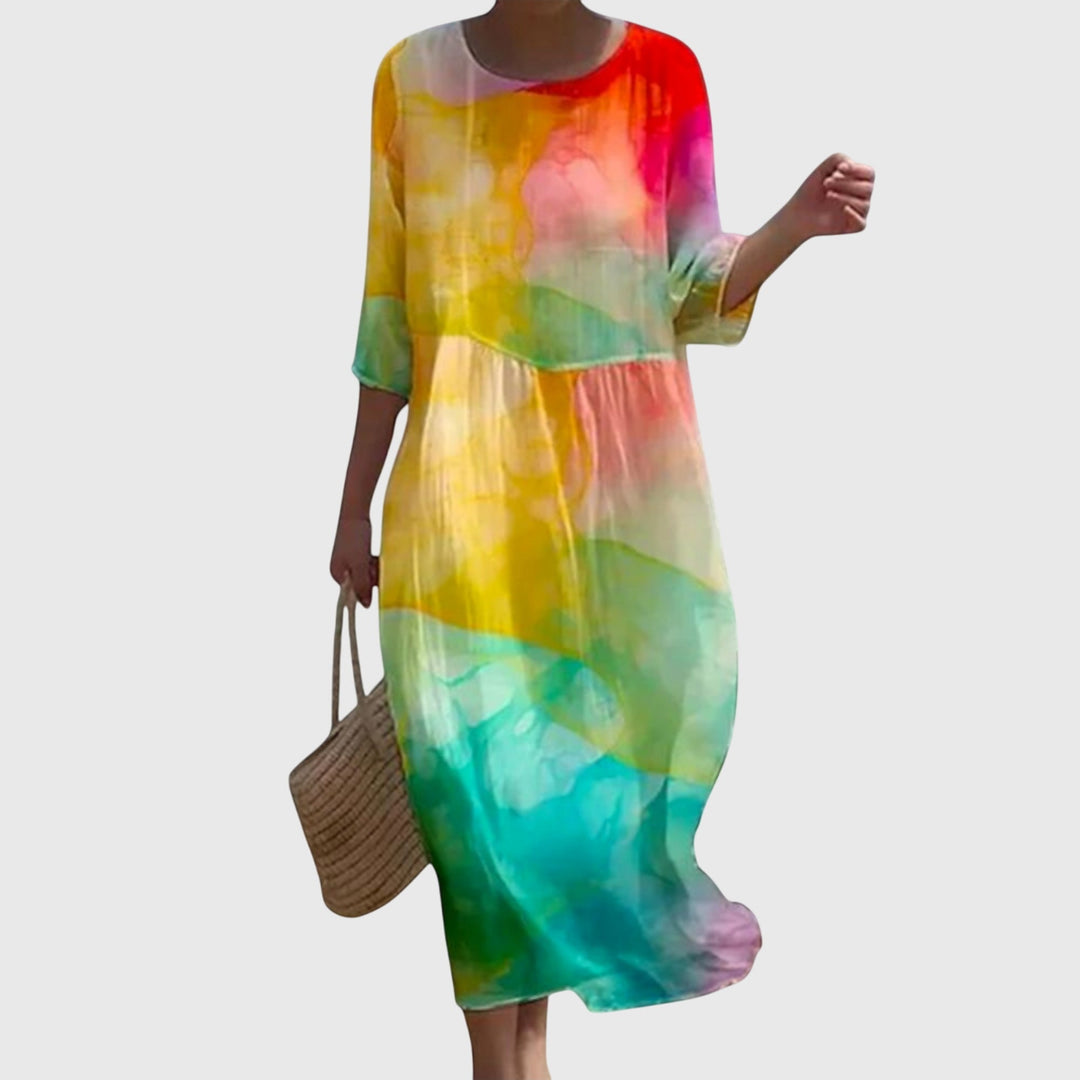 Hayley™ | Elegante Maxi Bloemenjurk