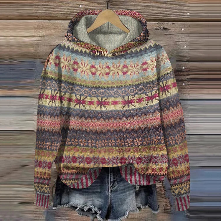 Gaby | Retro Etnische Sweatshirt