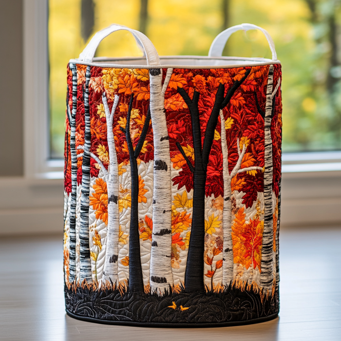 Gevoerde mand met herfstbos